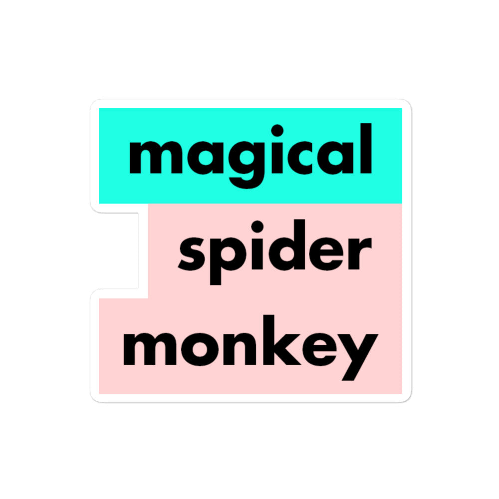 Magical Spider Monkey Sticker